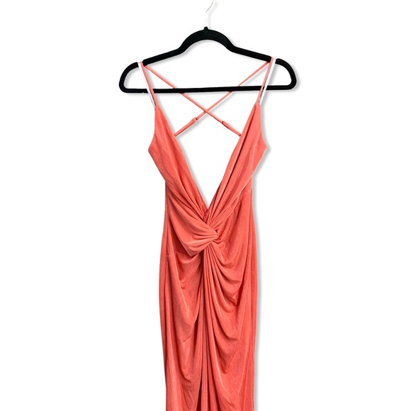 Katie May Pixie Gown dress Nectarine
Coral Backless Dress maxi stretch Revolve S - Picture 5 of 9